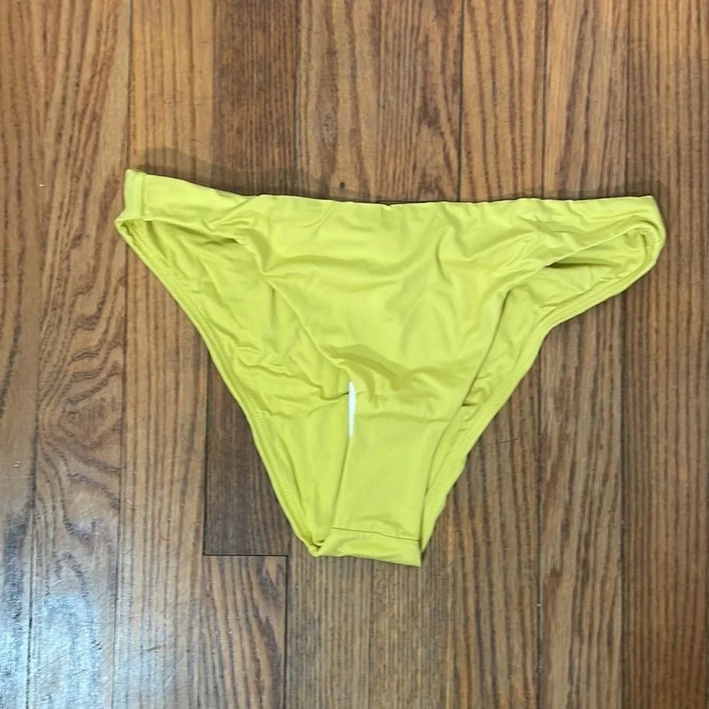Andie Swim The Cheeky Bottom Bikini Swimsuit Honeysuckle Yellow Size L NWT‎